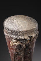 Tambour à main "kundu", Papouasie-Nouvelle-Guinée - Sepik, Taille: H: 75 cm (H: 29.5 inch), ID: 3052420 - 6/7