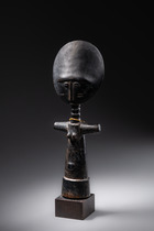 Fertility doll "akua ba", Ghana, Ashanti, Size: H: 26 cm (H: 10.2 inch), ID: 3052397 - 2/5