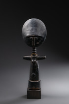 Fertility doll "akua ba", Ghana, Ashanti, Size: H: 26 cm (H: 10.2 inch), ID: 3052397 - 3/5
