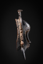 Anthropomorphic face mask "kpelié" ("kpeli yehe"), Côte d'Ivoire, Senufo, Size: H: 28 cm (H: 11.0 inch), ID: 3052402 - 7/7