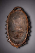 Beautiful face mask "tu bodu" (buffalo), Côte d'Ivoire, Yaure, Size: H: 28 cm (H: 11.0 inch), ID: 3052417 - 5/5