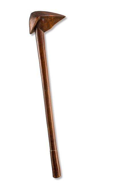 Massue en forme de tête d'oiseau "go porowa ra maru", Nouvelle Calédonie, Kanak, Taille: H: 63,5 cm (H: 25.0 inch), ID: 3052407