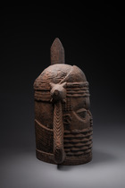 Memorial head, Nigeria, Benin, Size: H: 30 cm (H: 11.8 inch), ID: 3052413 - 4/6
