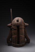Memorial head, Nigeria, Benin, Size: H: 30 cm (H: 11.8 inch), ID: 3052413 - 5/6