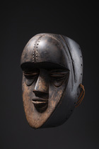 Anthropomorphic face mask, Côte d'Ivoire, Bété, Size: H: 24 cm (H: 9.4 inch), ID: 3052415 - 2/6