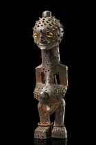 Power figure "nkishi" against small pox, D. R. Congo, Songye, Size: H: 31,5  cm (H: 31,5  cm), ID: 3052403 - 2/8