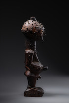 Power figure "nkishi" against small pox, D. R. Congo, Songye, Size: H: 31,5  cm (H: 31,5  cm), ID: 3052403 - 7/8