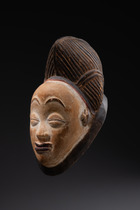 Mask "okuyi", Gabon, Punu, Size: H: 29,5 cm (H: 11.6 inch), ID: 3052398 - 3/7