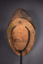 Mask "okuyi", Gabon, Punu, Size: H: 29,5 cm (H: 11.6 inch), ID: 3052398 - 6/7