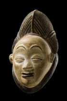 Mask "okuyi", Gabon, Punu, Size: H: 29,5 cm (H: 11.6 inch), ID: 3052398 - 7/7