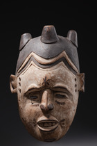 Anthropomorphic mask, Nigeria, Igbo, Size: H: 35 cm (H: 13.8 inch), ID: 3052419 - 2/5