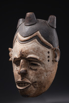 Anthropomorphic mask, Nigeria, Igbo, Size: H: 35 cm (H: 13.8 inch), ID: 3052419 - 3/5