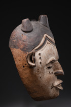 Anthropomorphic mask, Nigeria, Igbo, Size: H: 35 cm (H: 13.8 inch), ID: 3052419 - 4/5
