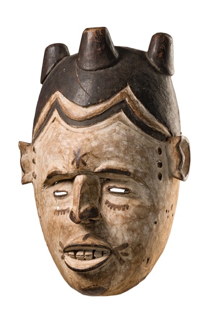 Anthropomorphic mask, Nigeria, Igbo, Size: H: 35 cm (H: 13.8 inch), ID: 3052419