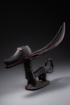 Cimier de danse "chiwara" / "tjiwara" / "ci-wara", Mali, Bamana, Taille: H: 32 cm L: 45 cm (H: 12.6 inch L: 17.7 inch), ID: 3052400 - 3/6