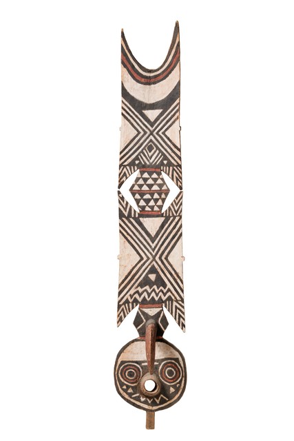 Masque zoomorphe "nwantantay", Burkina Faso, Bwa, Taille: H: 192 cm (H: 75.6 inch), ID: 3052414