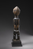 Standing female figure "blolo bla", Côte d'Ivoire, Baule, Size: H: 48 cm (H: 18.9 inch), ID: 3052507 - 2/5