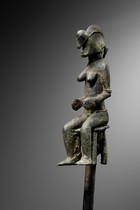 Staff "tefalipitya", Côte d'Ivoire, Senufo, Size: H: 99 cm (H: 39.0 inch), ID: 3052436 - 2/7