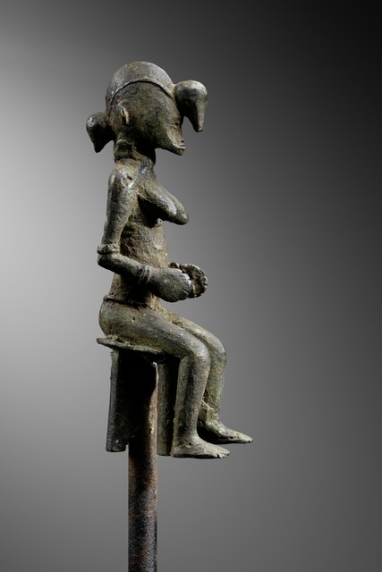 Staff "tefalipitya", Côte d'Ivoire, Senufo, Size: H: 99 cm (H: 39.0 inch), ID: 3052436