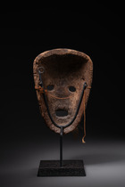 Rare mask, Sudan, Bongo, Size: H: 24,5 cm (H: 9.6 inch), ID: 3052444 - 2/4
