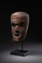 Rare mask, Sudan, Bongo, Size: H: 24,5 cm (H: 9.6 inch), ID: 3052444 - 4/4