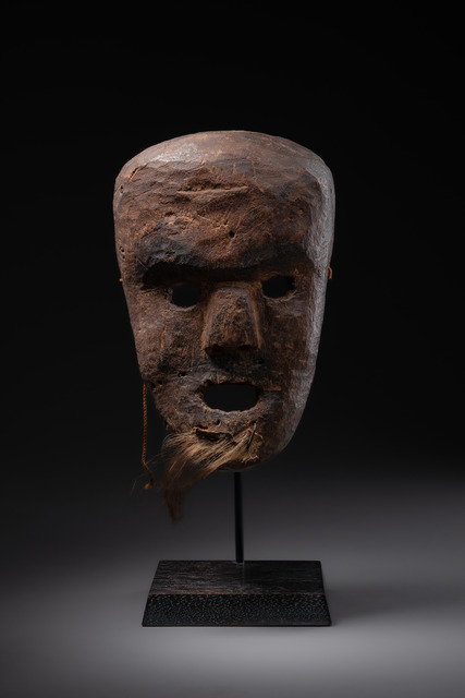 Rare mask, Sudan, Bongo, Size: H: 24,5 cm (H: 9.6 inch), ID: 3052444