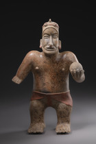 Joueur de balle debout, style Ameca-Etzatlán, Protoclassique, vers 100 av. J.-C. - 250 apr. J.-C., Mexique, Jalisco, Taille: H: 45,3 cm (H: 17.8 inch), ID: 3052452 - 2/6