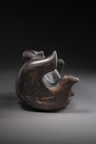 Sitzender Buckliger, ca. 300 v. Chr. – 200 n. Chr., Mexiko, Colima, Größe: H: 31 cm (H: 12.2 inch), ID: 3052455 - 6/6