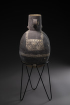 Anthropomorphe Urne, Späte Zwischenzeit, ca. 1000 - 1450 n. Chr., Peru, Chancay, Größe: H: 36,5 cm (H: 14.4 inch), ID: 3052457 - 2/6