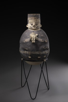 Anthropomorphe Urne, Späte Zwischenzeit, ca. 1000 - 1450 n. Chr., Peru, Chancay, Größe: H: 36,5 cm (H: 14.4 inch), ID: 3052457 - 3/6