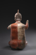 Figure masculine assise, période proto-classique, environ 100 av. J.-C. – 250 apr. J.-C., Mexique, Jalisco, Taille: H: 47,3 cm (H: 18.6 inch), ID: 3052459 - 5/6