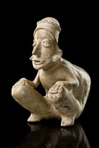 Homme bossu accroupi, env. 100 av. J.-C. – 250 apr. J.-C., Mexique, Jalisco, Taille: H: 20,5 cm (H: 8.1 inch), ID: 3052476 - 7/7