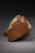 Steigbügelgefäß "Eulenkrieger", ca. 400 - 600 n. Chr., Peru, Moche, Größe: H: 20,5 cm (H: 8.1 inch), ID: 3052481 - 6/6