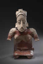 Weibliche Figur, Protoklassische Periode, ca. 1. Jh. v. Chr. – 3. Jh. n. Chr., Mexiko, Jalisco, Ameca, Größe: H: 46 cm (H: 18.1 inch), ID: 3052482 - 2/6