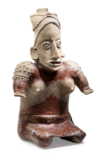 Figure féminine, période protoclassique, env. 1er s. av. J.-C. – 3e s. apr. J.-C., Mexique, Jalisco, Ameca, Taille: H: 46 cm (H: 18.1 inch), ID: 3052482