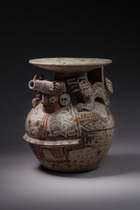 Gefäß mit zweiköpfigem felinem Wesen, ca. 300 - 500 n. Chr., Peru, Recuay, Größe: H: 17 cm (H: 6.7 inch), ID: 3052484 - 3/6