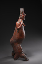 Standing male figure, ca. 200 BC – 300 AD, Mexico, Nayarit, Ixtlán del Río, Size: H: 65 cm (H: 25.6 inch), ID: 3052487 - 4/5