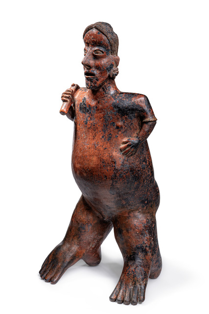 Figure masculine debout, env. 200 av. J.-C. - 300 apr. J.-C., Mexique, Nayarit, Ixtlán del Río, Taille: H: 65 cm (H: 25.6 inch), ID: 3052487