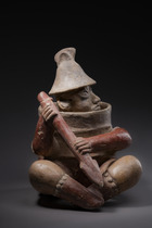 Seated warrior, Protoclassic Period, ca. 1st century BC – 3rd century AD, Mexico, Jalisco, Ameca, Size: H: 33 cm (H: 13.0 inch), ID: 3052486 - 2/7
