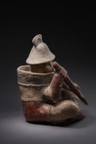 Seated warrior, Protoclassic Period, ca. 1st century BC – 3rd century AD, Mexico, Jalisco, Ameca, Size: H: 33 cm (H: 13.0 inch), ID: 3052486 - 5/7