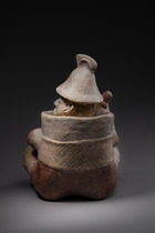 Seated warrior, Protoclassic Period, ca. 1st century BC – 3rd century AD, Mexico, Jalisco, Ameca, Size: H: 33 cm (H: 13.0 inch), ID: 3052486 - 6/7