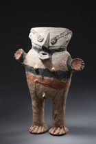 Figurenpaar "cuchimilco", ca. 1200 - 1400 n. Chr., Peru, Chancay, Größe: H: 47 cm & 49 cm (H: 18.5 inch & 19.3 inch), ID: 3052488 - 5/12