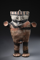 Figurenpaar "cuchimilco", ca. 1200 - 1400 n. Chr., Peru, Chancay, Größe: H: 47 cm & 49 cm (H: 18.5 inch & 19.3 inch), ID: 3052488 - 8/12
