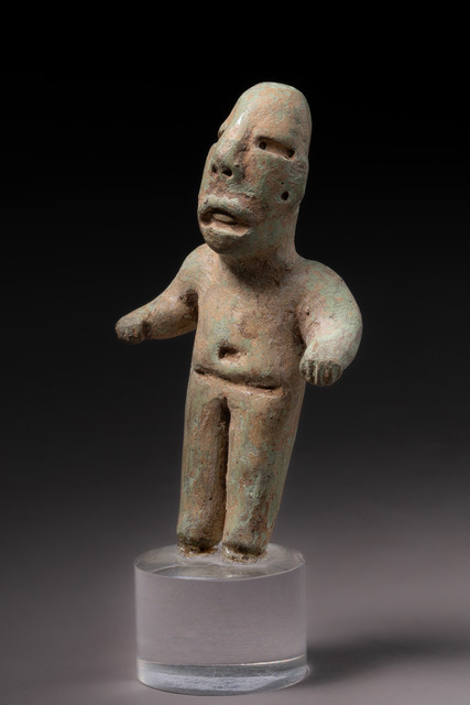 Figure d'un nain, Période préclassique, env. 800 – 500 av. J.-C., Mexique, Olmèques, Taille: H: 8,5 cm (H: 3.3 inch), ID: 3052510
