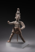 Figure debout en pose expansive, Classique tardif, env. 550 - 950 apr. J.-C., Mexique, Maya, Jaina, Taille: H: 19,7 cm (H: 7.8 inch), ID: 3052502 - 2/5