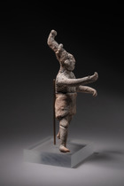 Figure debout en pose expansive, Classique tardif, env. 550 - 950 apr. J.-C., Mexique, Maya, Jaina, Taille: H: 19,7 cm (H: 7.8 inch), ID: 3052502 - 3/5
