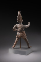 Figure debout en pose expansive, Classique tardif, env. 550 - 950 apr. J.-C., Mexique, Maya, Jaina, Taille: H: 19,7 cm (H: 7.8 inch), ID: 3052502 - 5/5