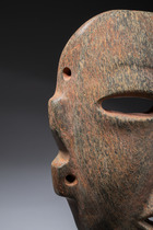 Masque en pierre, Période formative précoce à intermédiaire, environ entre 1200 av. J.-C. et 400 av. J.-C., Mexique, Olmèques, Taille: H: 20,5 cm (H: 8.1 inch), ID: 3052512 - 6/12