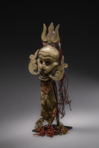 Totenkopfornament "citipati", Tibet, Größe: H: 12,5 cm 24,5 cm (with ribbon) (H: 4.9 inch 9.6 inch (with ribbon)), ID: 3052623 - 3/5