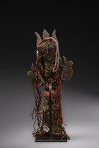 Totenkopfornament "citipati", Tibet, Größe: H: 12,5 cm 24,5 cm (with ribbon) (H: 4.9 inch 9.6 inch (with ribbon)), ID: 3052623 - 5/5
